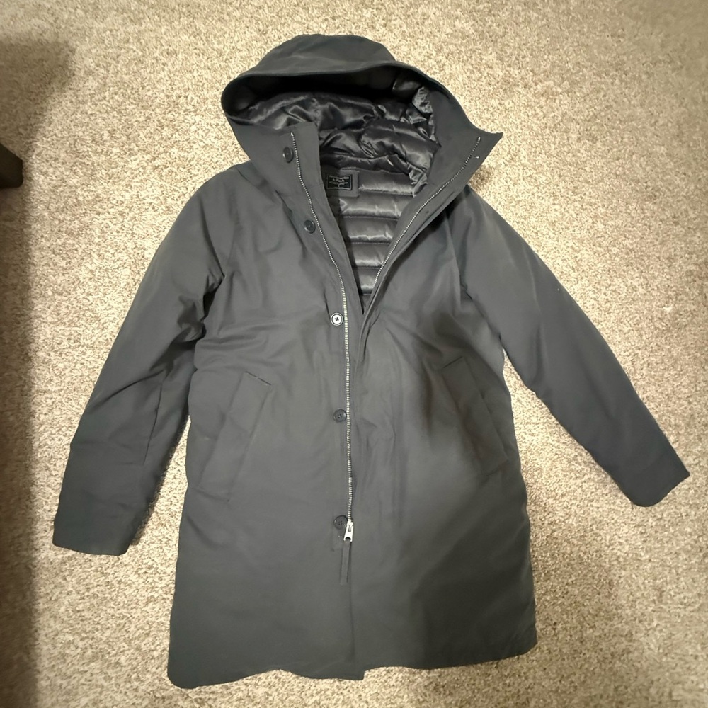 Women's Gray Hooded Coat